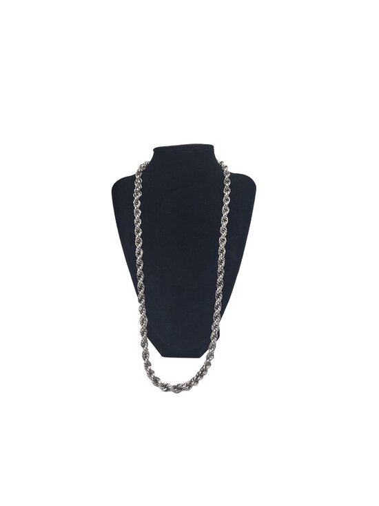 Monet Jewelry - VTG Monet Silver Chunky Twisted Rope Chain Necklace Suzette #4721 with tag